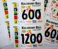 Numer startowy dla uczestników Kolorowego Biegu w Koszalinie