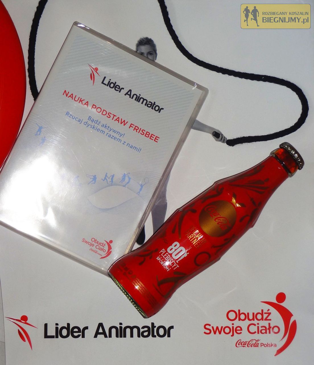 Unikalna butelka Coca-Cola od Lider Animator - Obudź Swoje Ciało dla Rozbieganego Koszalina